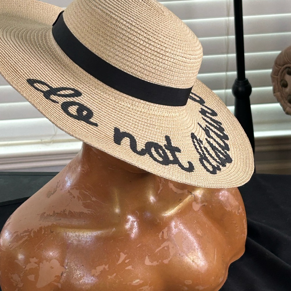 Stylish Tan Sun Hat with Black Band